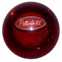 Twisted Shifterz - Black or Red Glitter Peterbilt Branded Shift Knob
