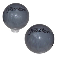 Twisted Shifterz - Pearl Gray FlatTop Tractor or Trailer Brake Knob