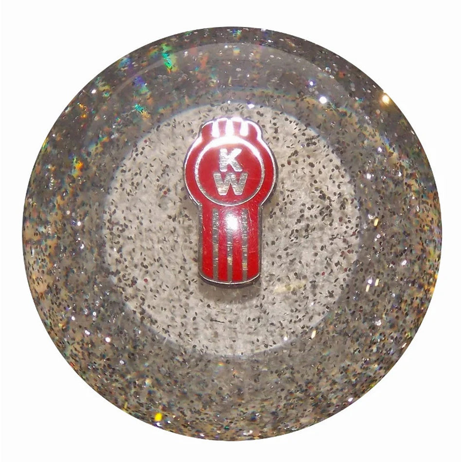 Twisted Shifterz - Clear Glitter Kenworth Brake Knob