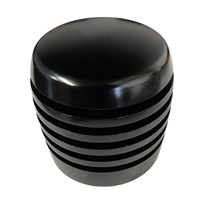 Twisted Shifterz - XBR-200 Grooved Cylinder Style Aluminum Shift Knob (Black)