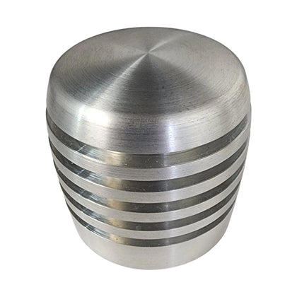 Twisted Shifterz - XBR-200 Grooved Cylinder Style Aluminum Shift Knob (Brushed Aluminum)