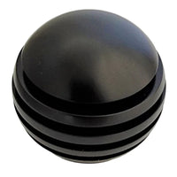 Twisted Shifterz - Black Grooved Aluminum Shift Knob