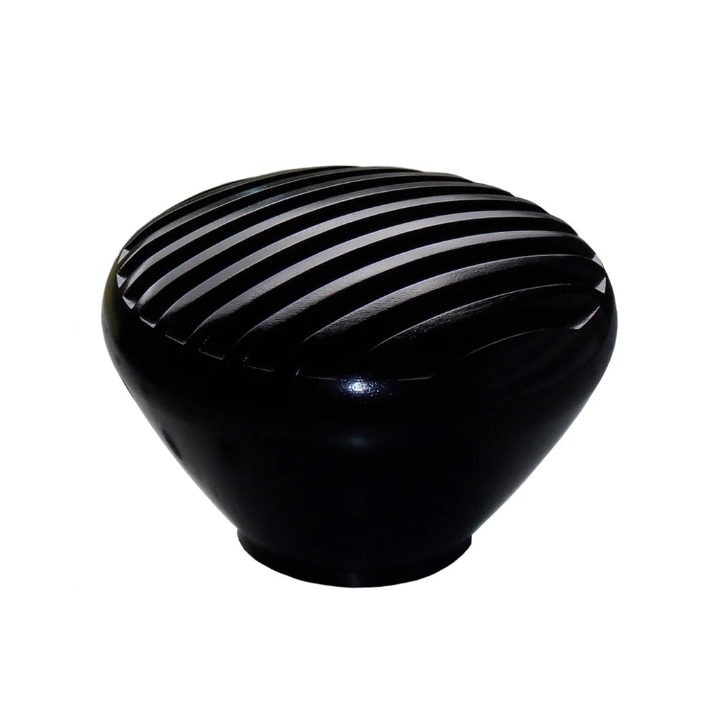 Twisted Shifterz - Black Anodized Billet Aluminum Nostalgic Finned Shift Knob