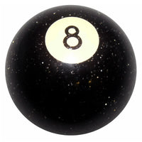 Twisted Shifterz - #8 Glitter Billiard Ball Shift Knob (Transparent Black or Clear)