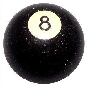 Twisted Shifterz - #8 Glitter Billiard Ball Shift Knob (Transparent Black or Clear)