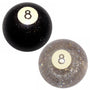 Twisted Shifterz - #8 Glitter Billiard Ball Shift Knob (Transparent Black or Clear)