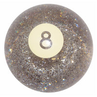 Twisted Shifterz - #8 Glitter Billiard Ball Shift Knob (Transparent Black or Clear)