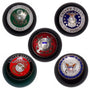 Twisted Shifterz - U.S. Armed Forces Insignias on Round Black Shift Knob