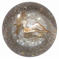 Twisted Shifterz - Chrome Lady on Round Shift Knob (Various Colors)