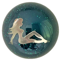 Twisted Shifterz - Chrome Lady on Round Shift Knob (Various Colors)