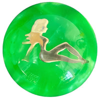Twisted Shifterz - Chrome Lady on Round Shift Knob (Various Colors)