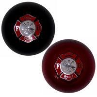 Twisted Shifterz - Fire Department Logo on Black or Clear Red Shift Knob