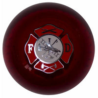 Twisted Shifterz - Fire Department Logo on Black or Clear Red Shift Knob