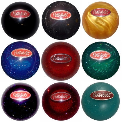 Twisted Shifterz - Black Peterbilt Logo Shift Knob (Various Colors)