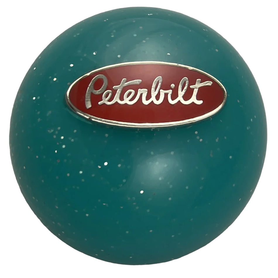 Twisted Shifterz - Black Peterbilt Logo Shift Knob (Various Colors)