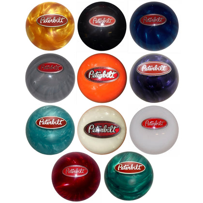 Twisted Shifterz - Peterbilt Logo Pearl Colored Shift Knob (Various Colors)