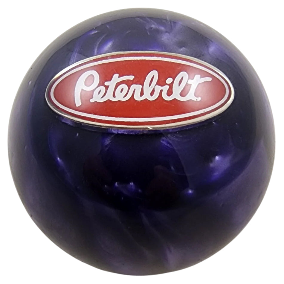 Twisted Shifterz - Peterbilt Logo Pearl Colored Shift Knob (Various Colors)