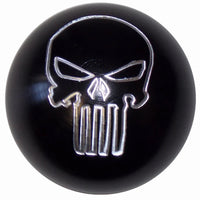 Twisted Shifterz - Punisher Skull Brushed Aluminum Shift Knob (Various Colors)