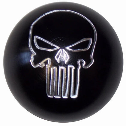 Twisted Shifterz - Punisher Skull Brushed Aluminum Shift Knob (Various Colors)