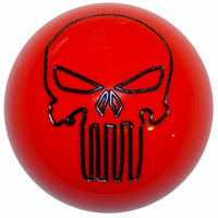 Twisted Shifterz - Punisher Skull Brushed Aluminum Shift Knob (Various Colors)