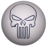 Twisted Shifterz - Punisher Skull Brushed Aluminum Shift Knob (Various Colors)