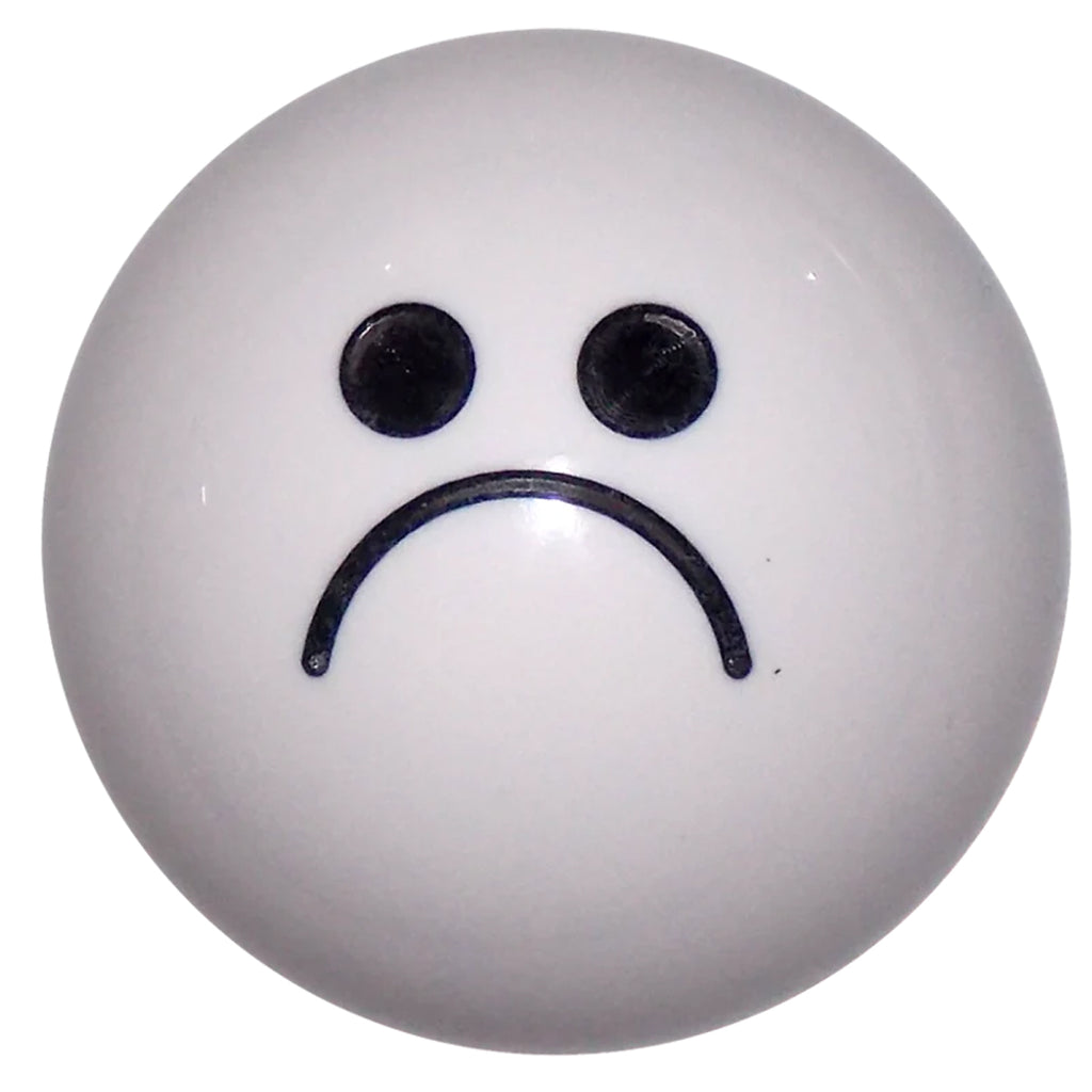 Twisted Shifterz - White Sad Face Shift Knob