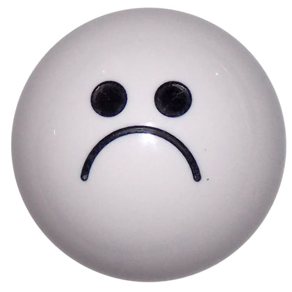 Twisted Shifterz - White Sad Face Shift Knob