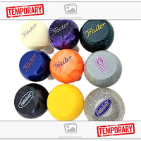 Twisted Shifterz - "Dollar Sign" White Flat Top Shift Knob