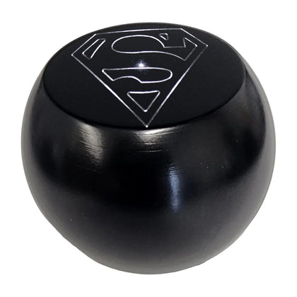 Twisted Shifterz - Black "Superman" Flat Top Shift Knob