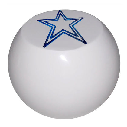 Twisted Shifterz - White Star Flat Top Shift Knob