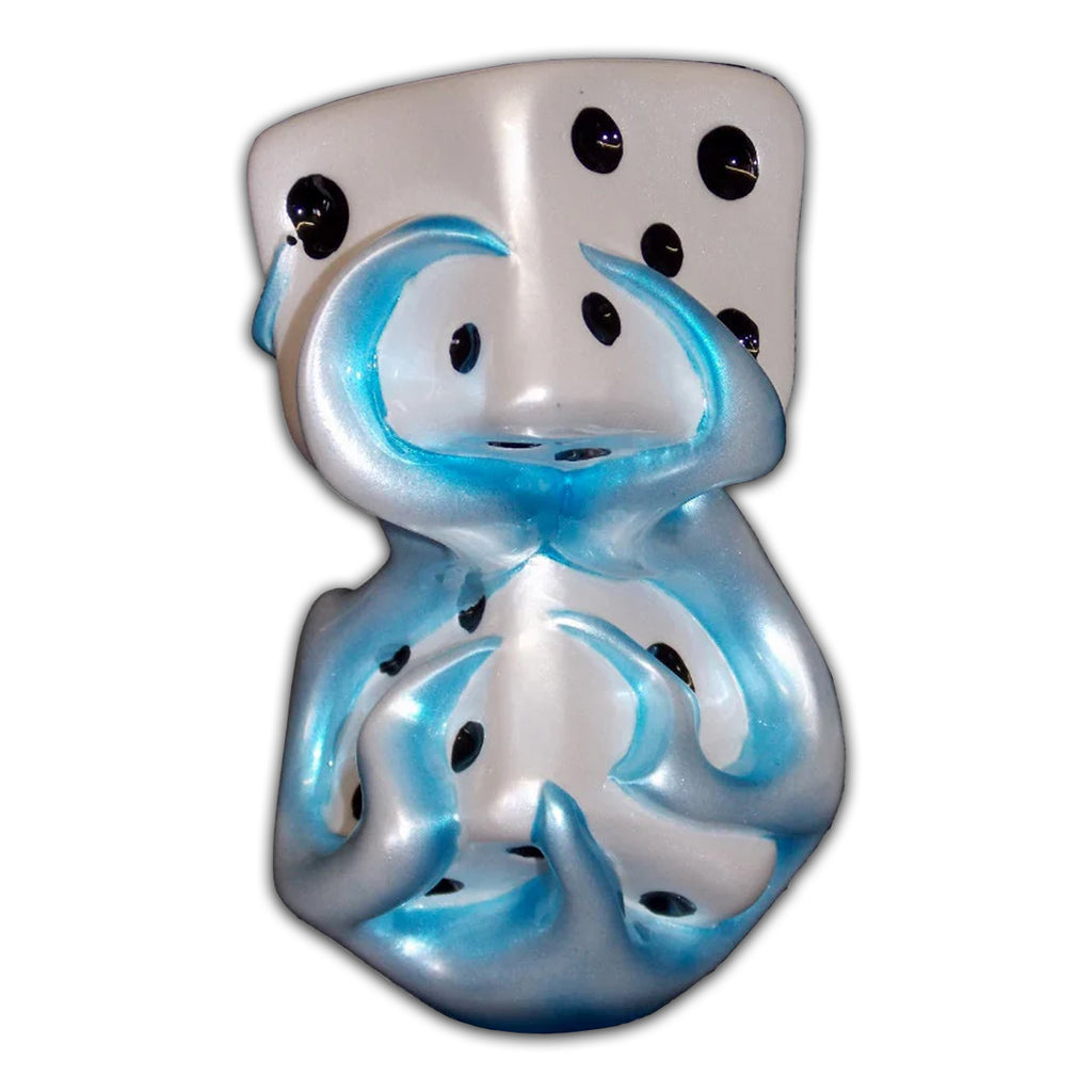 Twisted Shifterz - Flaming Dice Shift Knob (Blue, Orange or Purple)