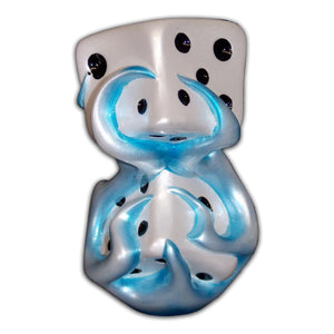 Twisted Shifterz - Flaming Dice Shift Knob (Blue, Orange or Purple)