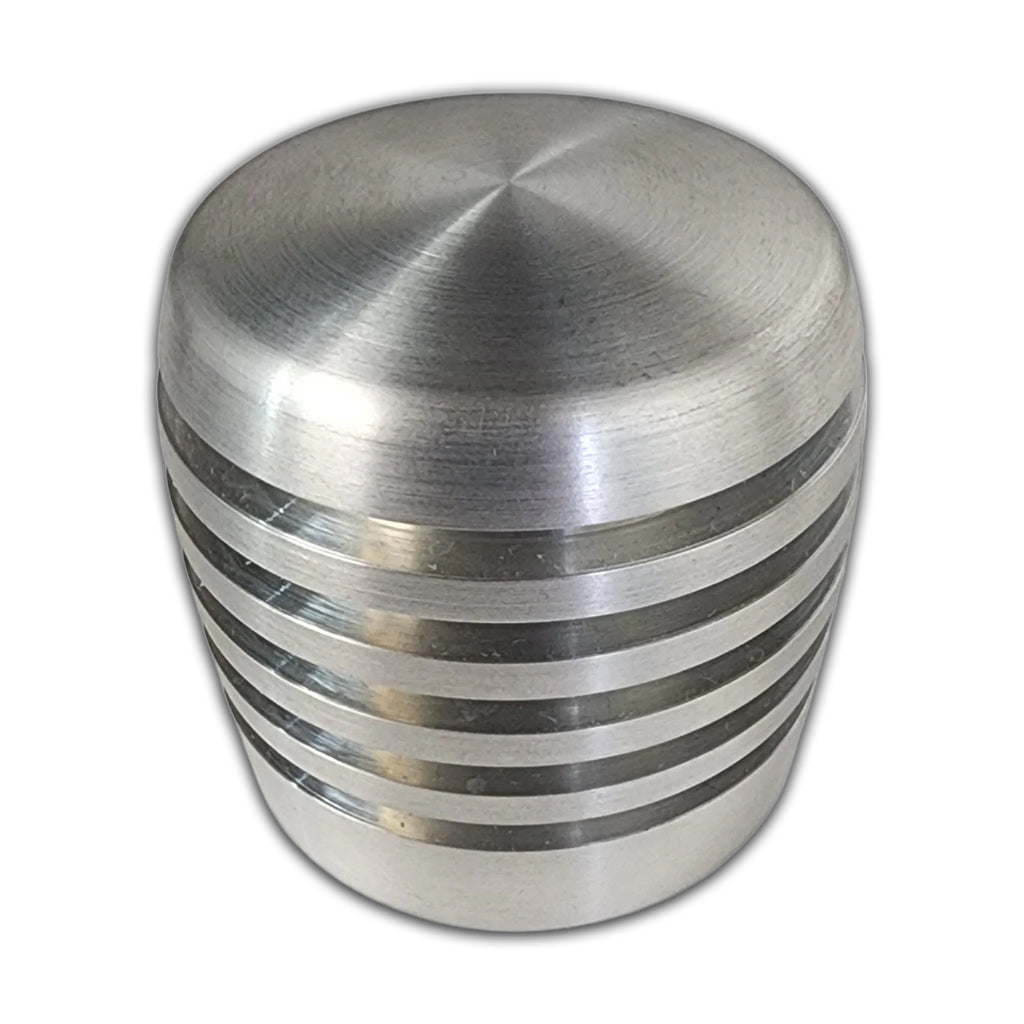 Twisted Shifterz - Chrome XB200 Cylinder Style Aluminum Brake Knob (Grooved)
