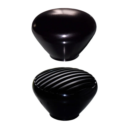 Twisted Shifterz - Black Anodized Billet Nostalgic Brake Knob (Solid or Finned)