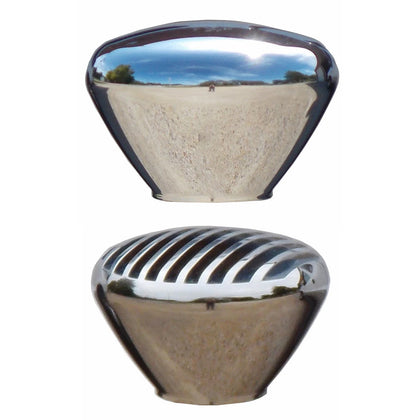 Twisted Shifterz - Chrome Billet Nostalgia Brake Knob (Solid or Finned)