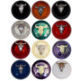Twisted Shifterz - Chrome Cow Skull Brake Knob (Various Colors)