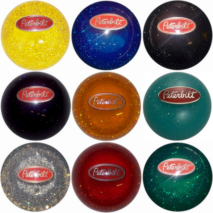 Twisted Shifterz - Peterbilt Logo Glitter Brake Knob (Various Color)