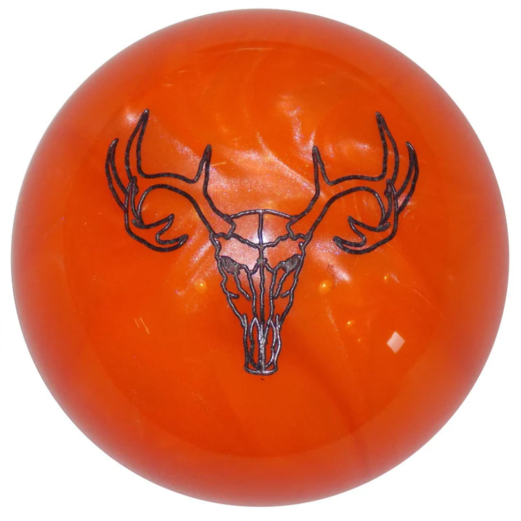 Twisted Shifterz - Deer Skull Neon Pearl Orange Brake Knob