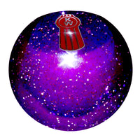 Twisted Shifterz - Glitter Style Kenworth Logo Flat Top Brake Knob (Various Colors)