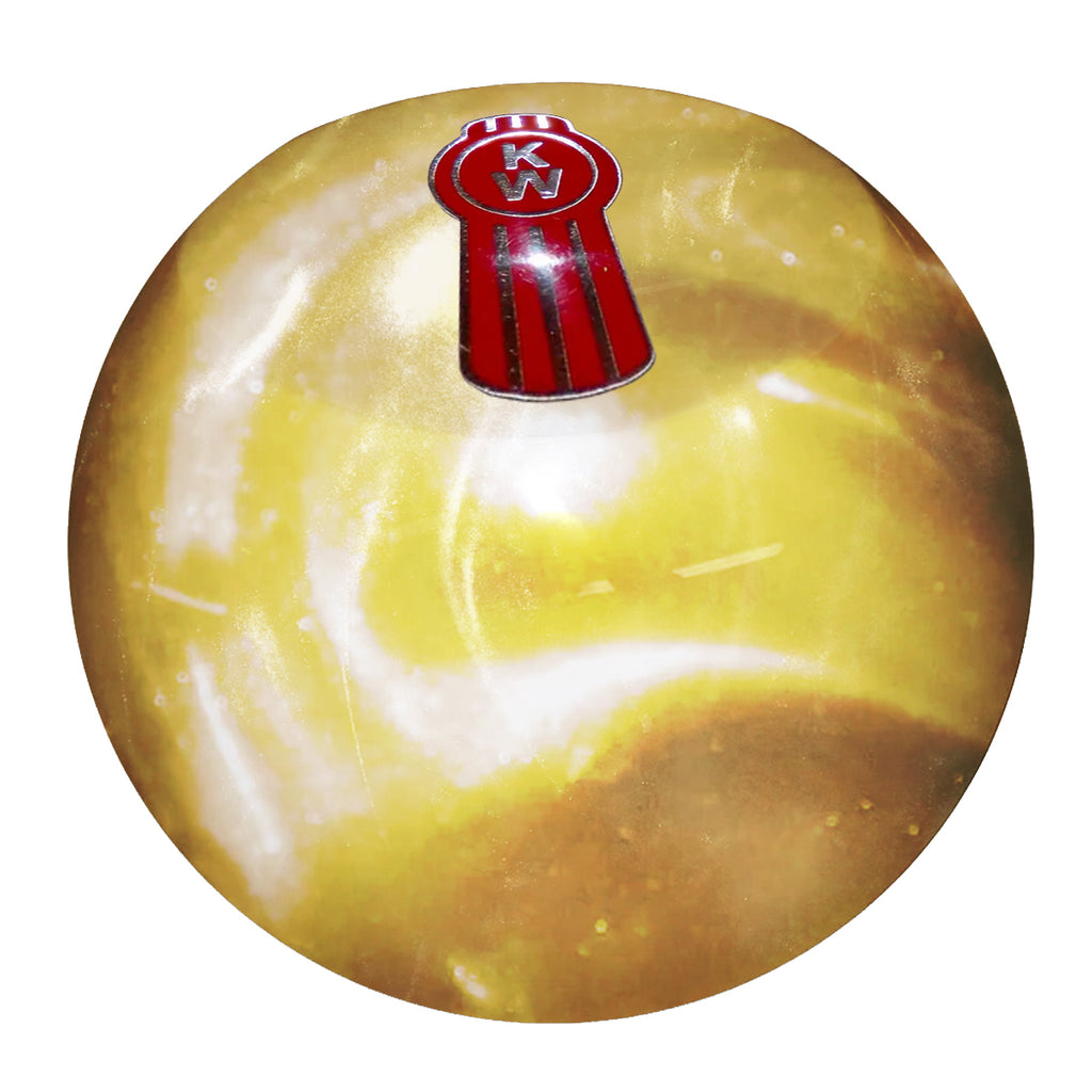 Twisted Shifterz - Pearl Style Kenworth Logo Flat Top Brake Knob (Various Colors)