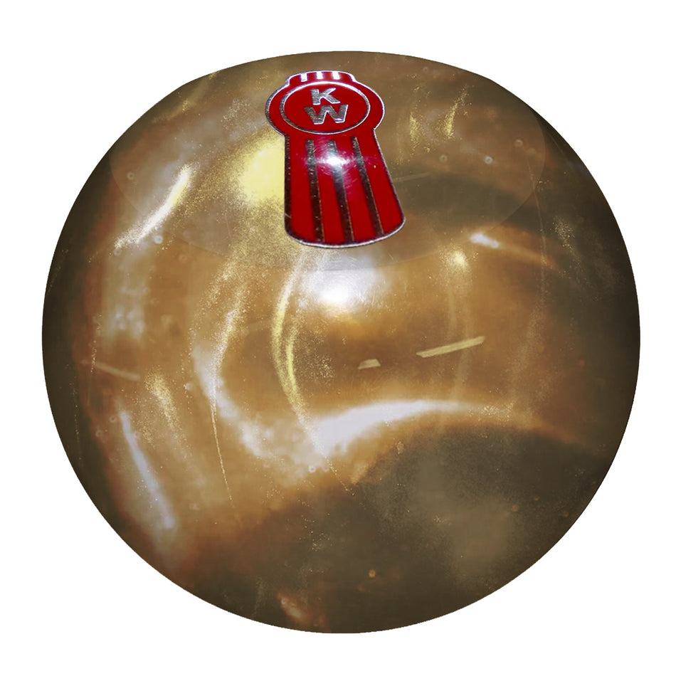 Twisted Shifterz - Pearl Style Kenworth Logo Flat Top Brake Knob (Various Colors)
