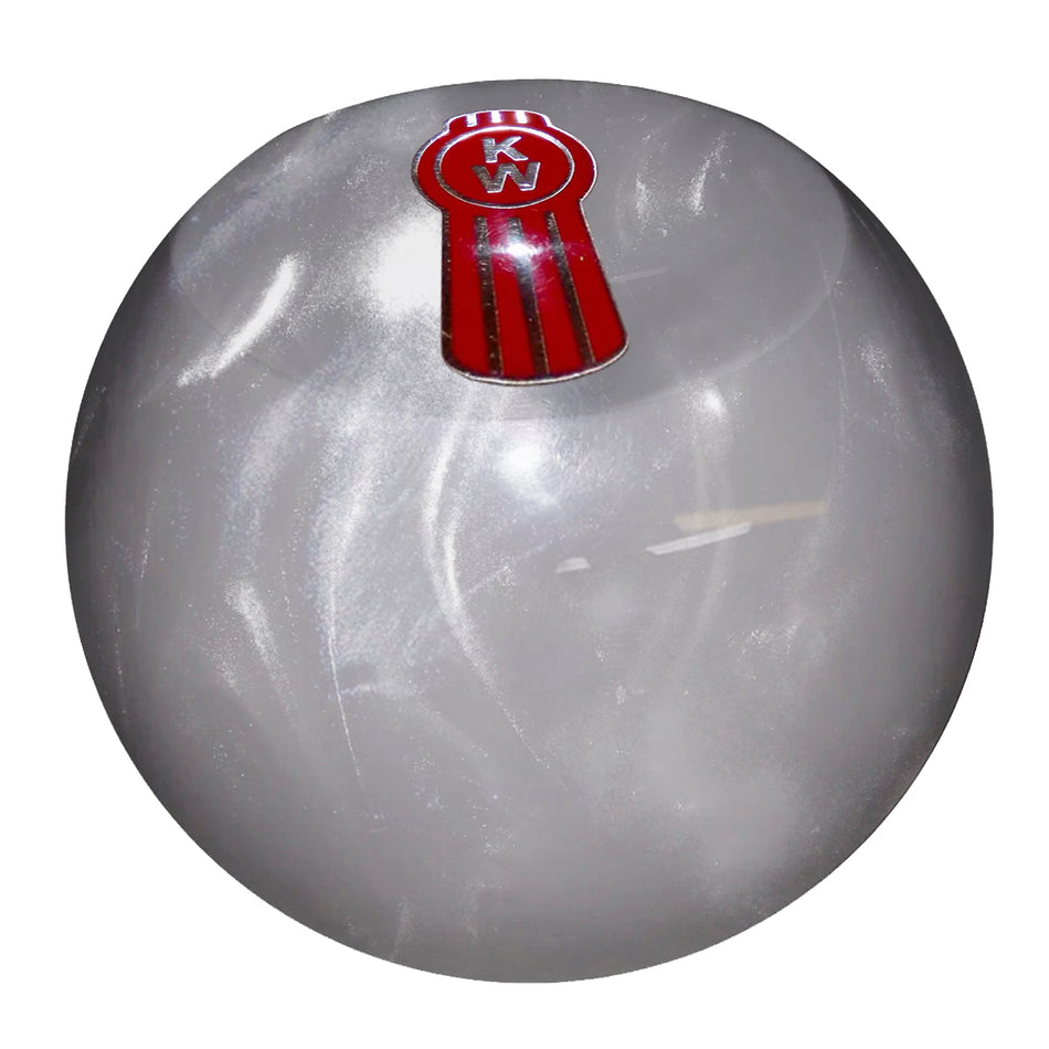 Twisted Shifterz - Pearl Style Kenworth Logo Flat Top Brake Knob (Various Colors)