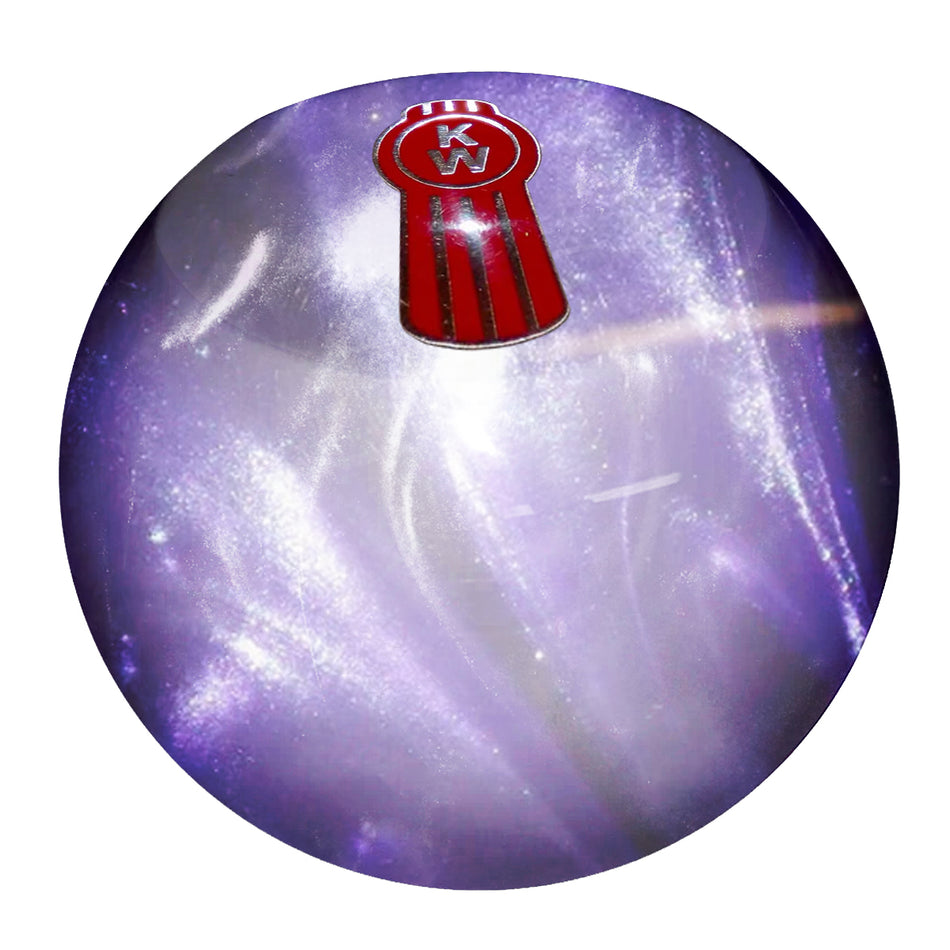 Twisted Shifterz - Pearl Style Kenworth Logo Flat Top Brake Knob (Various Colors)
