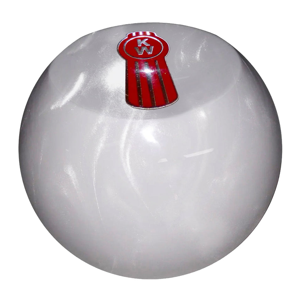Twisted Shifterz - Pearl Style Kenworth Logo Flat Top Brake Knob (Various Colors)