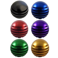 Twisted Shifterz - Ring Style 2" Grooved Aluminum Brake Knob w or w/o Engravings (Various Colors)