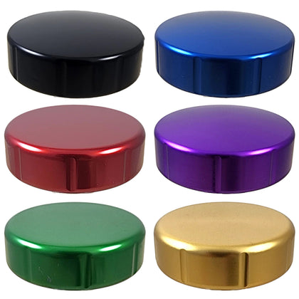 2-3/8" A4400 Low Profile Flat-Top or Dome Billet Retro Style Brake Knob w or w/o Engravings & Logos (Various Colors)