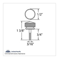 2001-2005 Peterbilt Dash Screws w Colored Diamonds (6 pk)