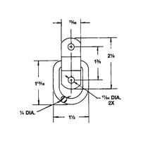 Rope Ring with Two Hole Bracket