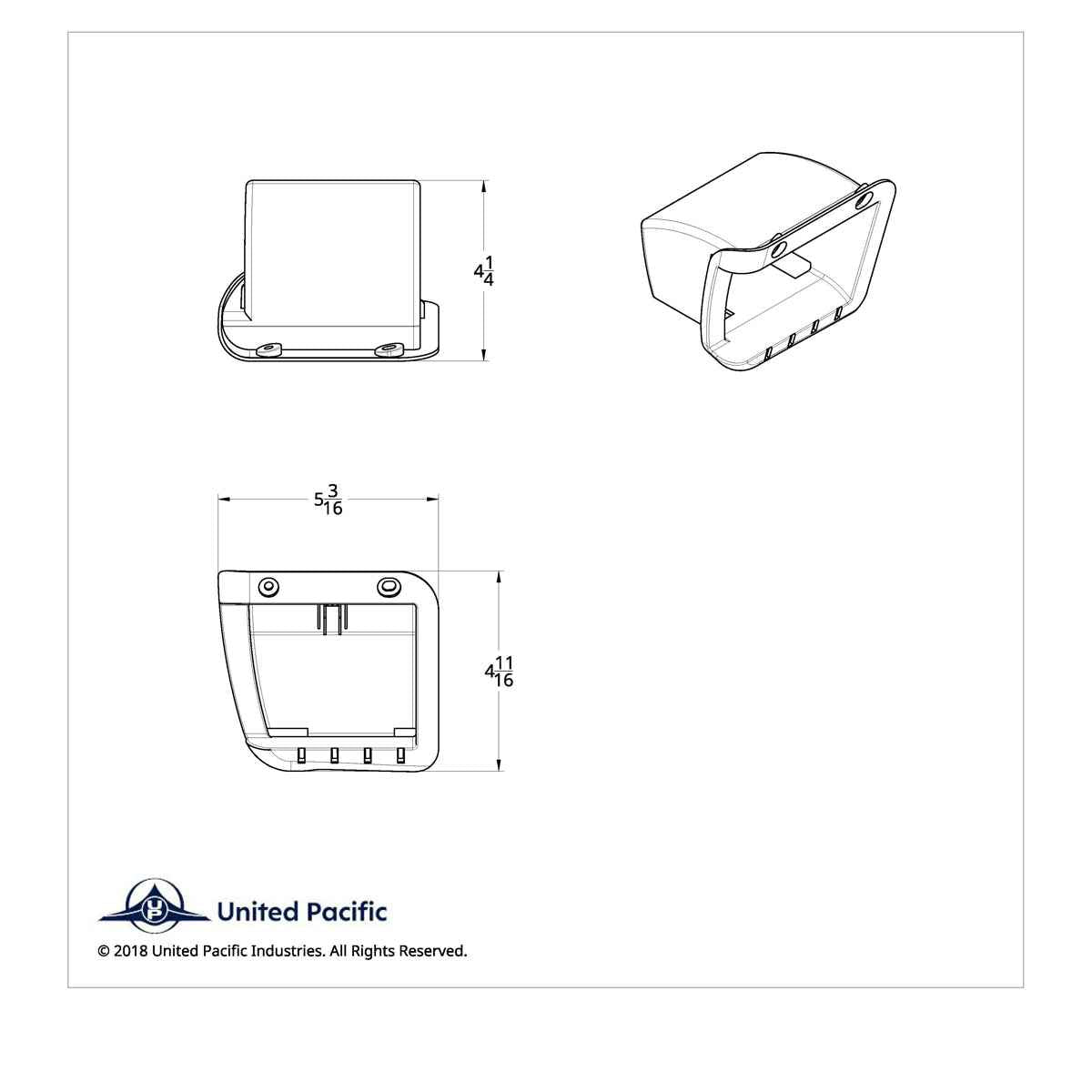 2006+ Peterbilt Ash Tray Trim (Housing)