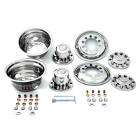 Polished Stainless Steel Wheel Simulator Set (22.5" x 7.5" x 8.25")